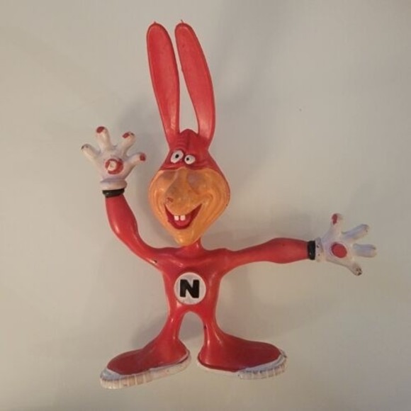 Vintage‎ DOMINOES Pizza Nerd  Advertising Bendable Toy - Picture 1 of 5